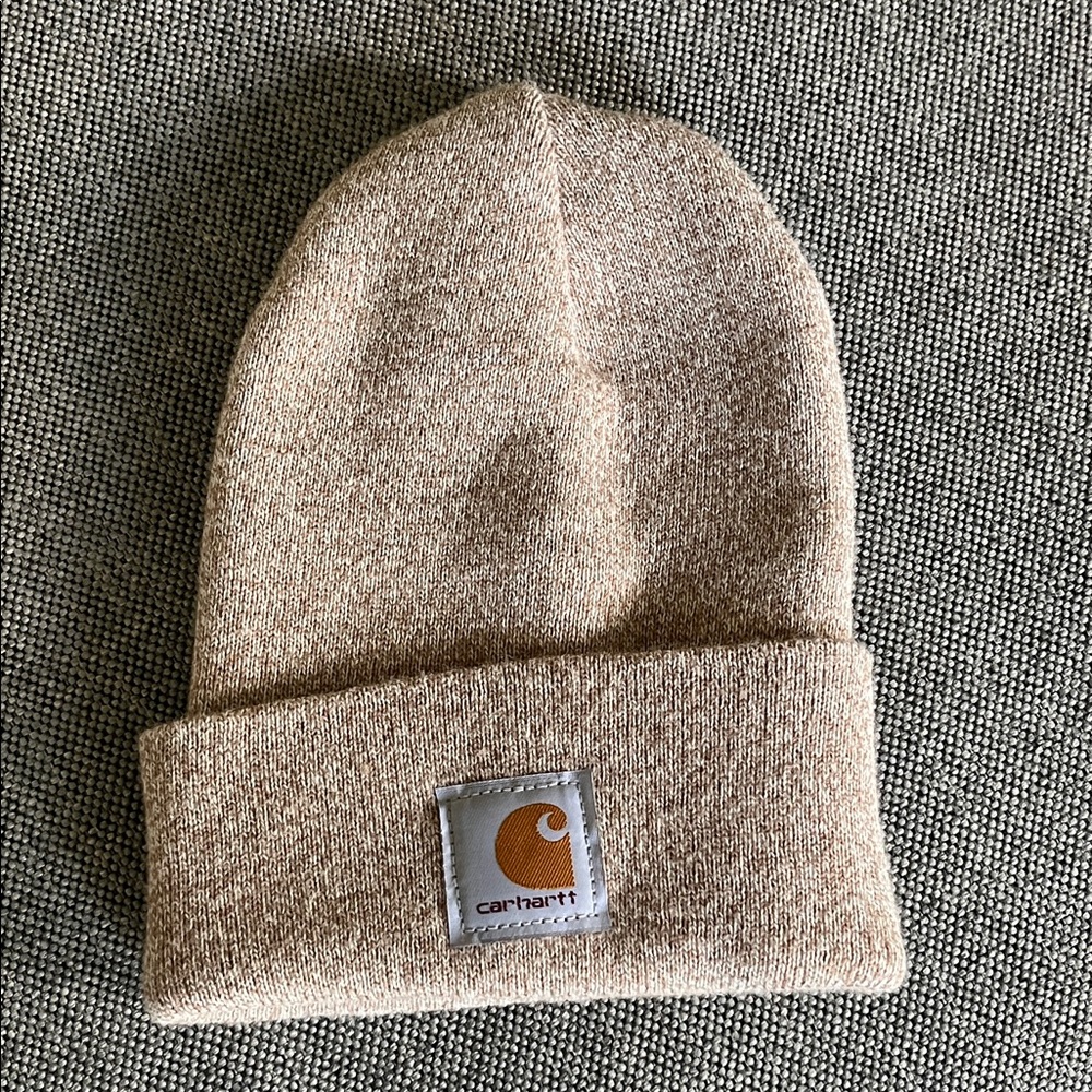 Carhartt Light Brown Knit Beanie